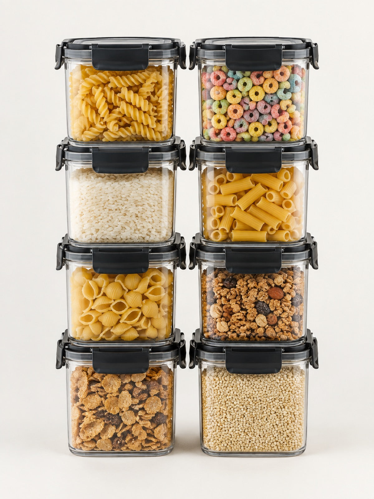 Airtight Food Storage Container Set, 8-Piece - Miraclli