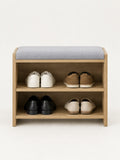 Entryway Shoe Storage Bench with Cushion - Miraclli