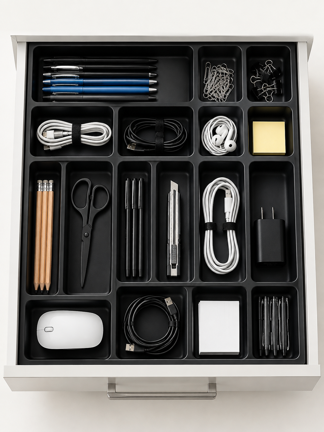 Desk Drawer Organizer Trays, Set of 12 - Miraclli