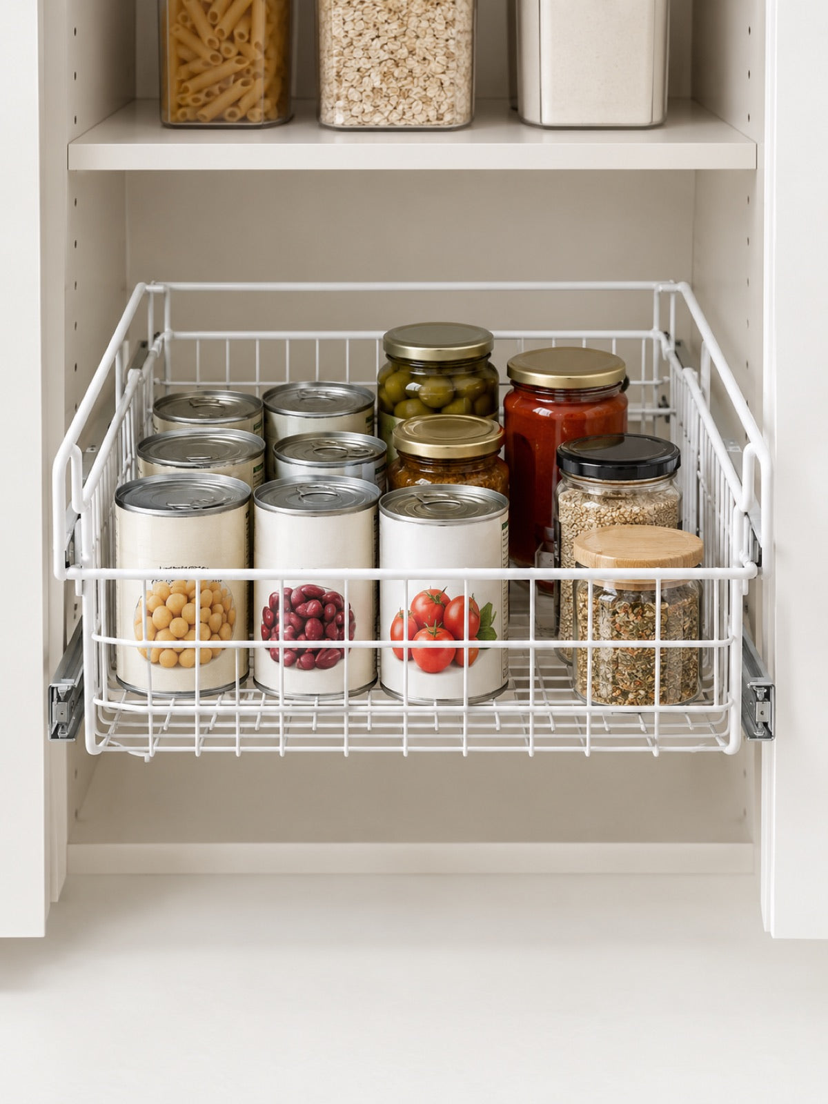 Pull-Out Pantry Basket Organizer - Miraclli