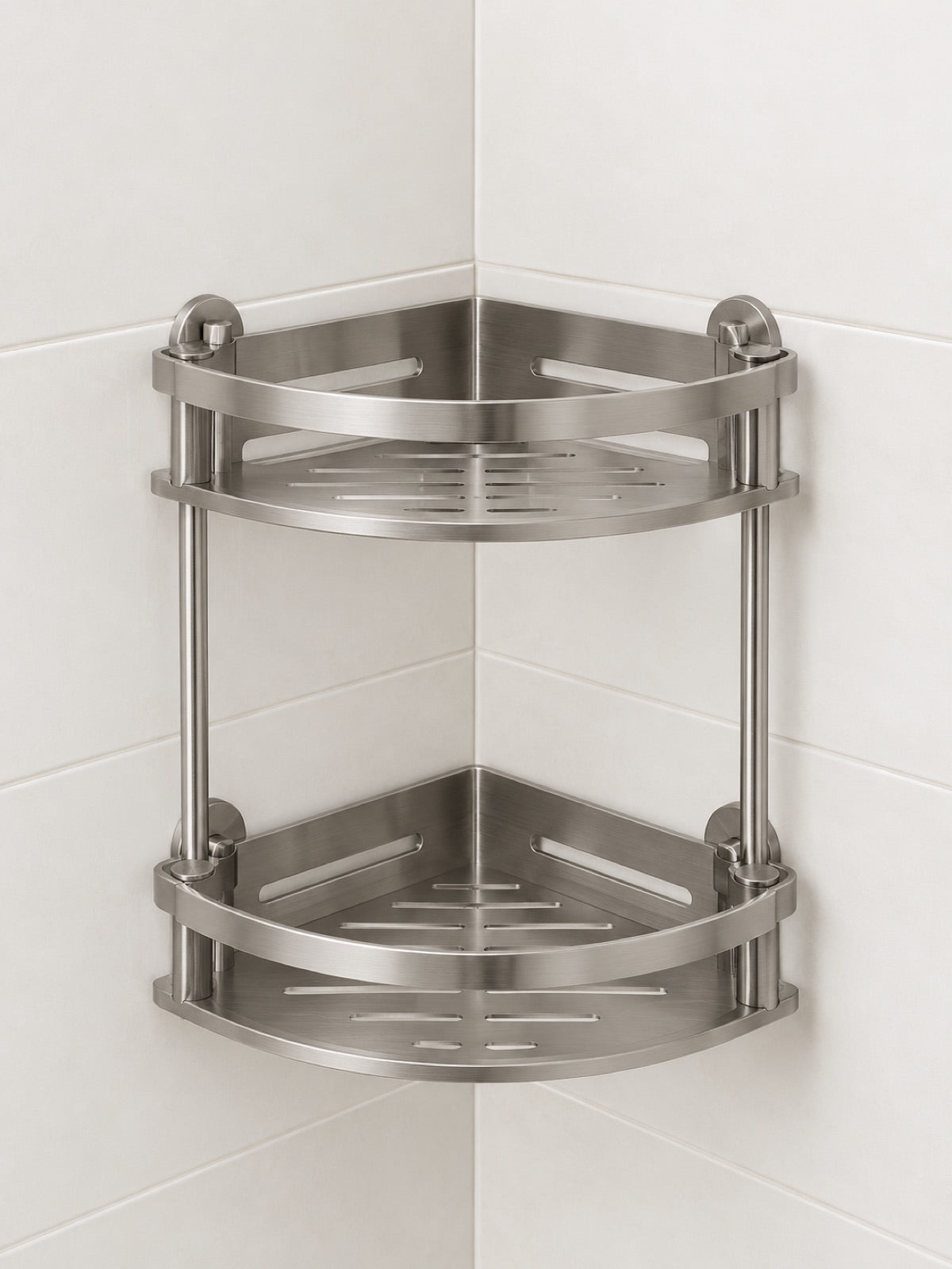 Rustproof Corner Shower Caddy, 2-Shelf - Miraclli